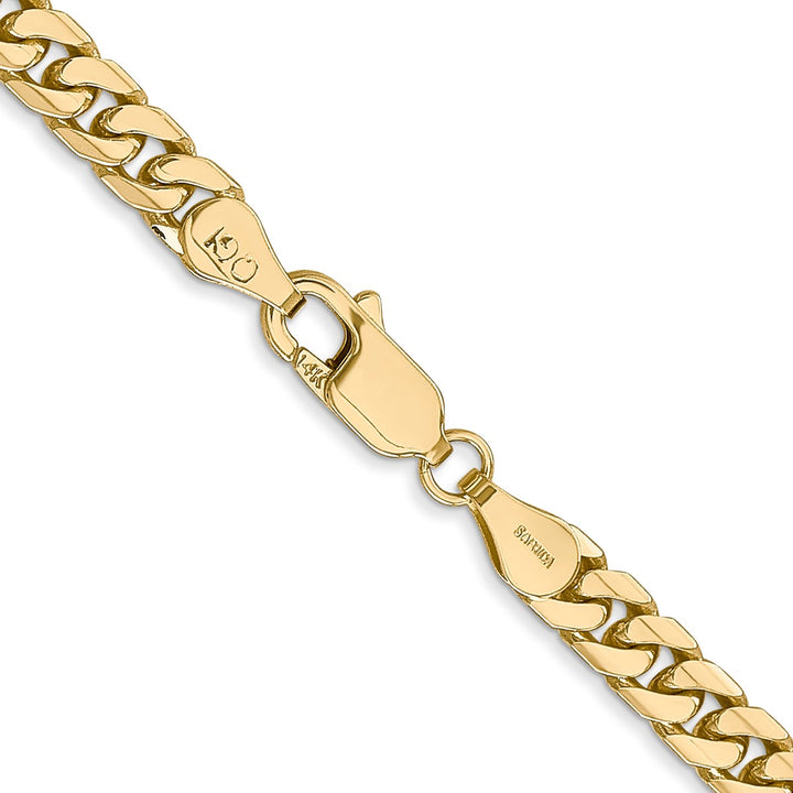 Gold 4.3mm Cuban Chain, 26"