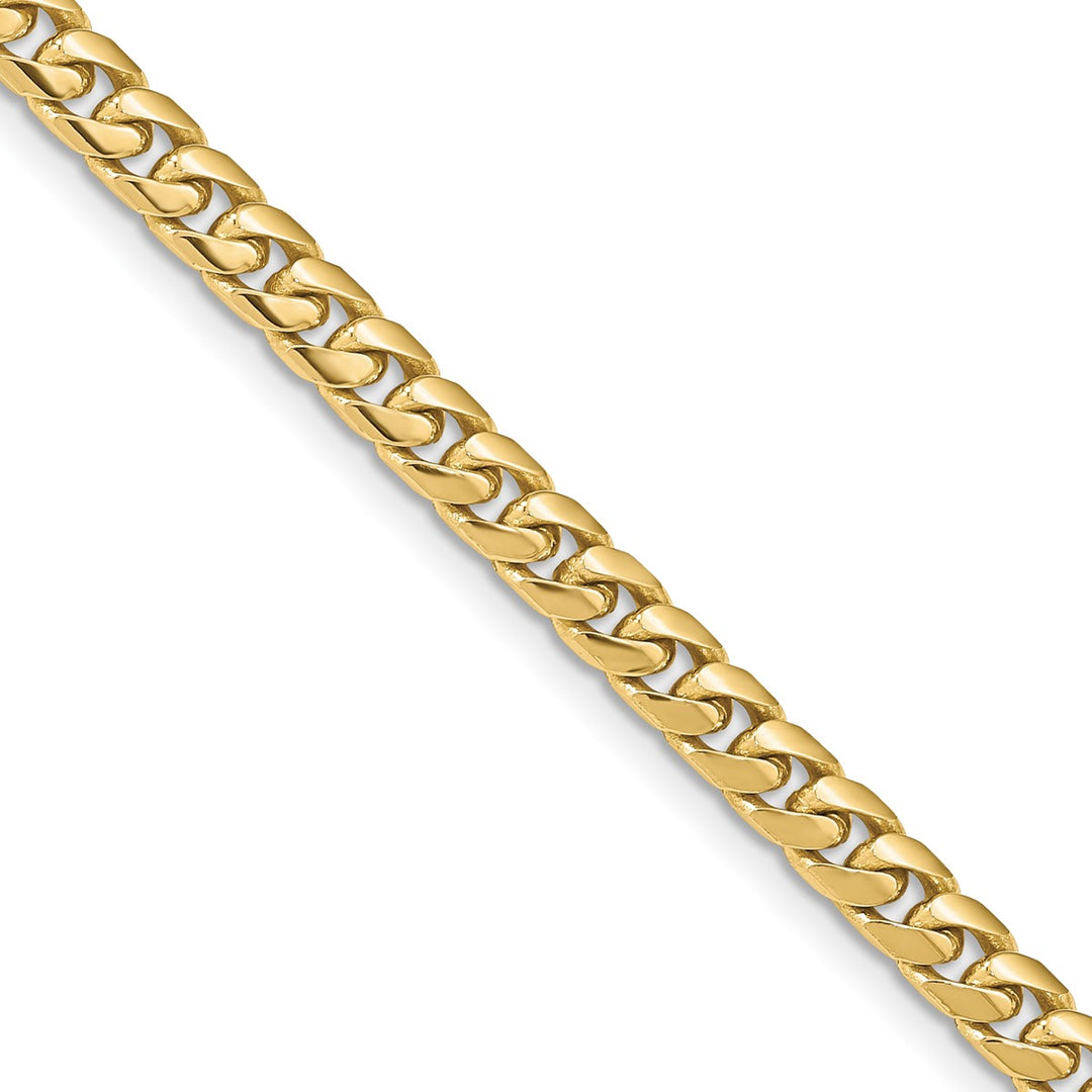Gold 4.3mm Cuban Chain, 26"