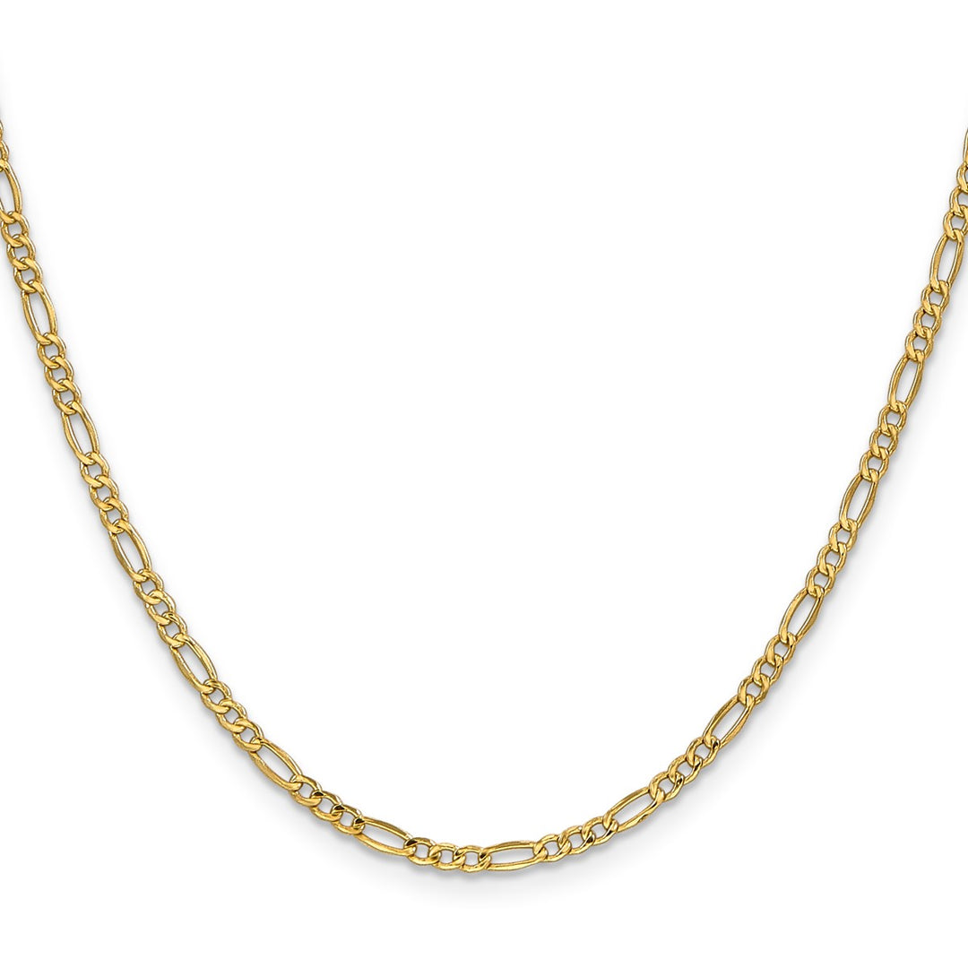 Gold 2.5mm Figaro Chain, 20