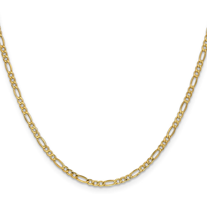 Gold 2.5mm Figaro Chain, 20"