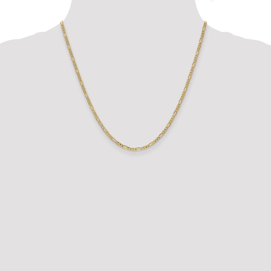 Gold 2.5mm Figaro Chain, 20
