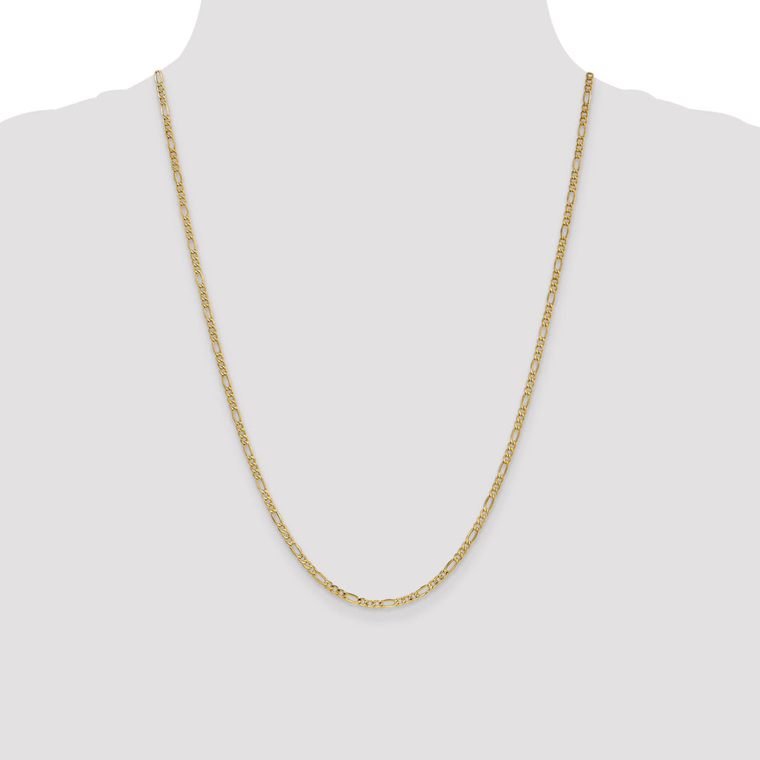 Gold 2.5mm Figaro Chain, 24