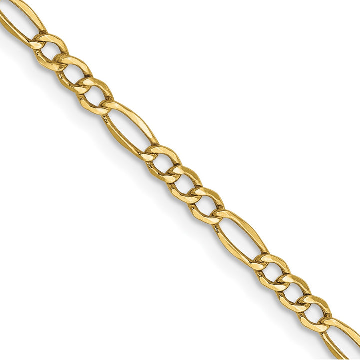 Gold 2.5mm Figaro Chain, 24"