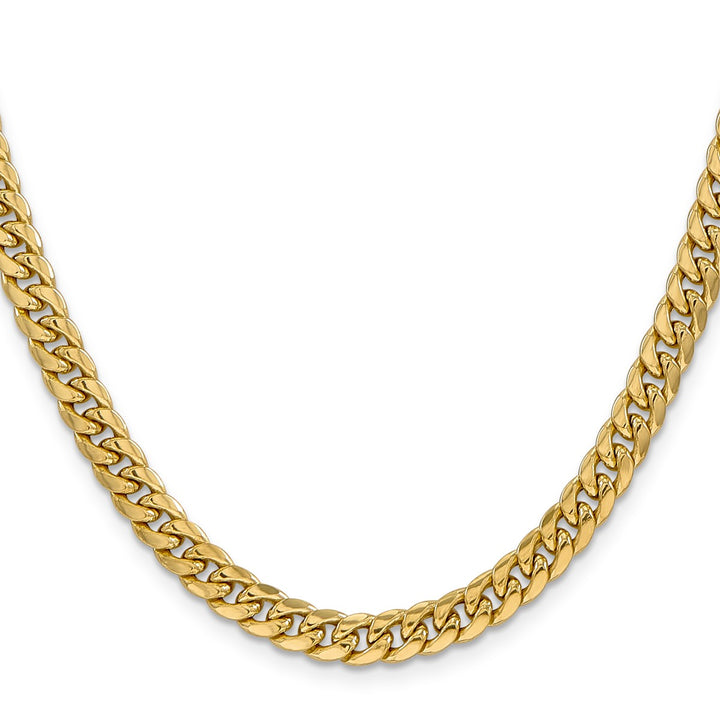 Gold 6mm Cuban Chain, 18"