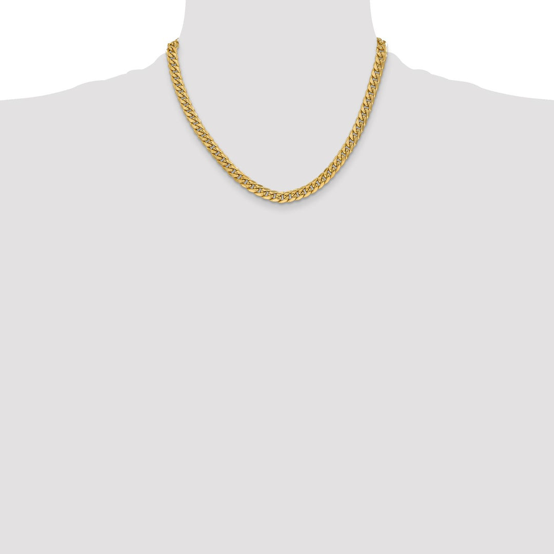Gold 6mm Cuban Chain, 18