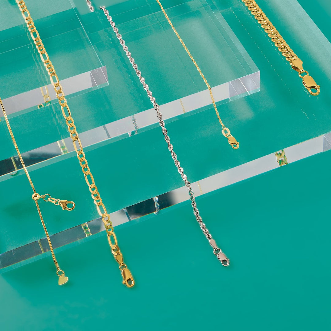 Gold 6mm Cuban Chain, 18