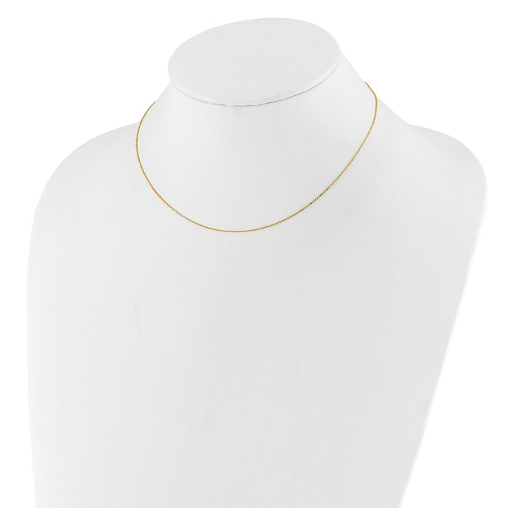 Gold 0.8mm Cable Chain, 16"