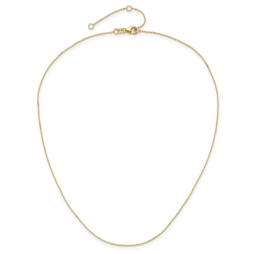Gold 0.8mm Cable Chain, 16