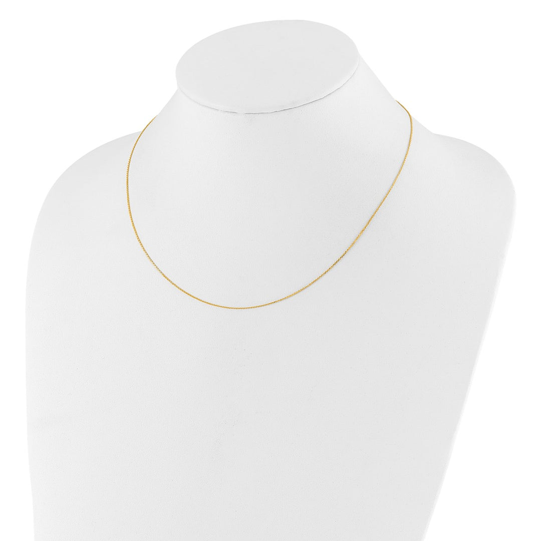 Gold 0.8mm Cable Chain, 16