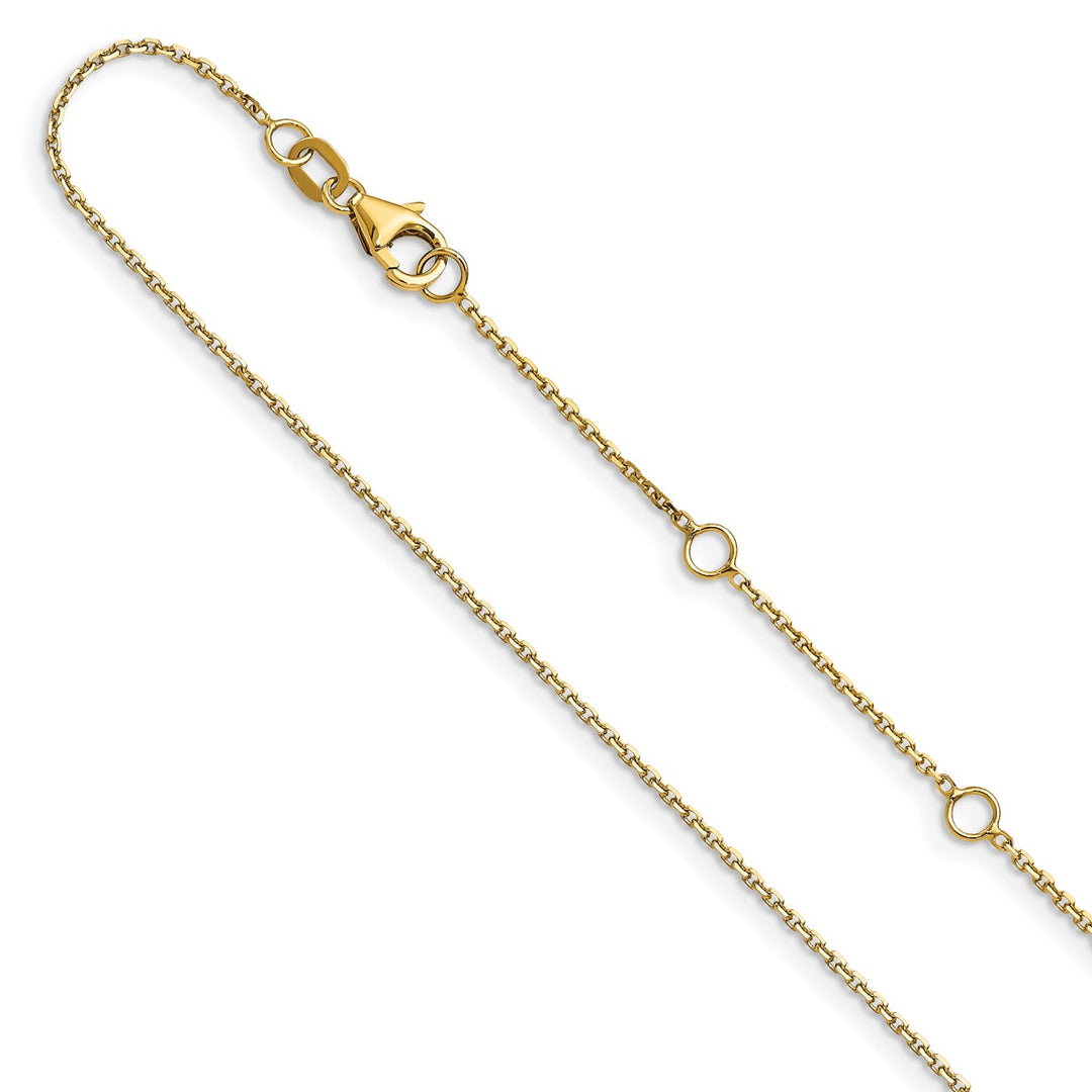 Gold 0.8mm Cable Chain, 16