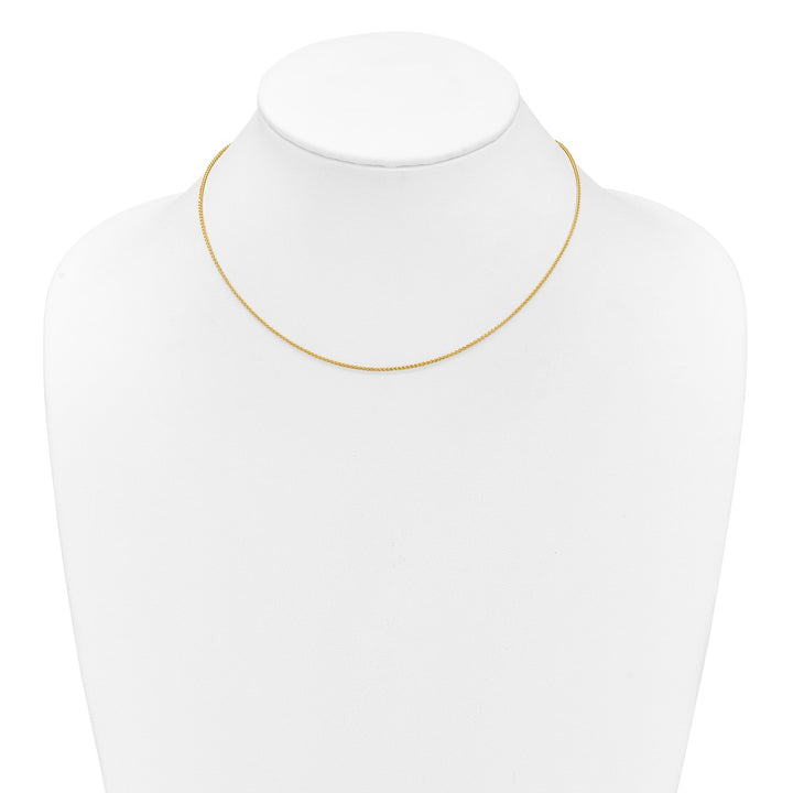 Gold 1.2mm Spiga (Wheat) Chain, 16"