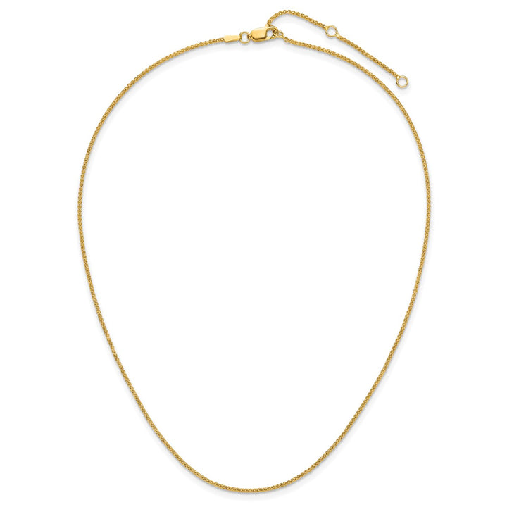 Gold 1.2mm Spiga (Wheat) Chain, 16"