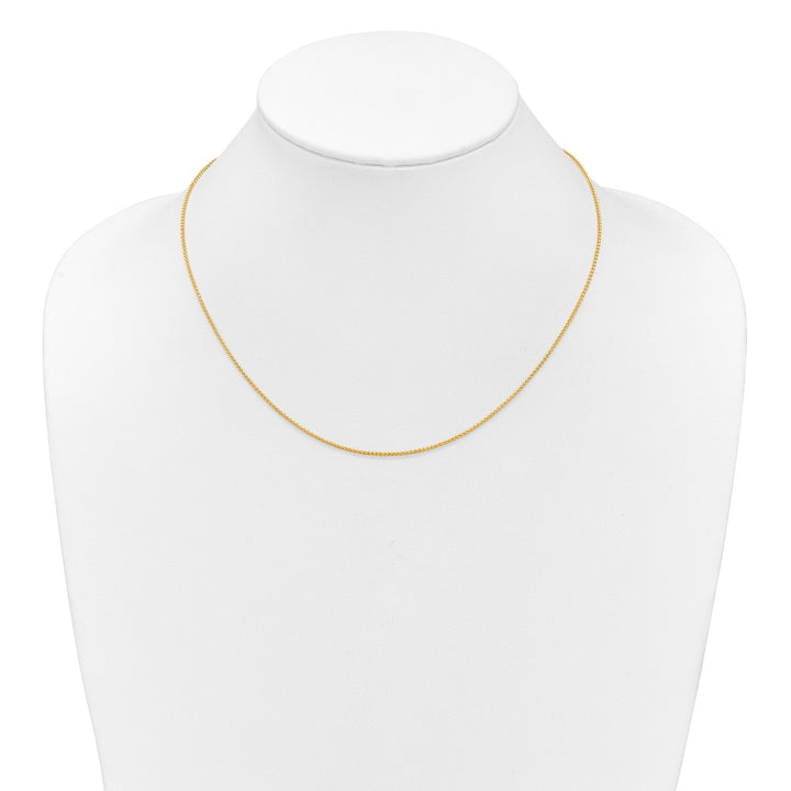 Gold 1.2mm Spiga (Wheat) Chain, 16"