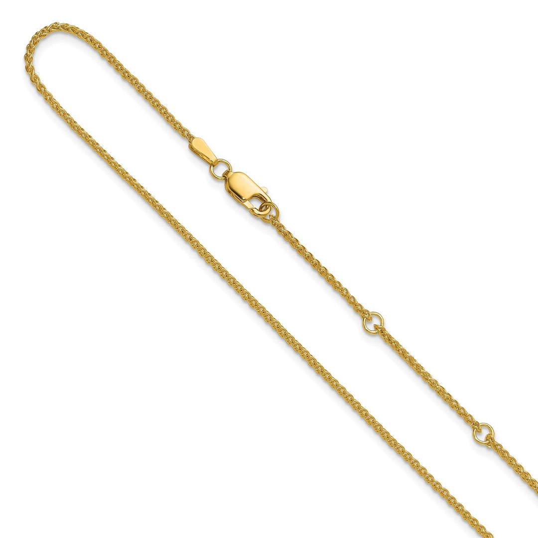Gold 1.5mm Spiga (Wheat) Chain, 16"