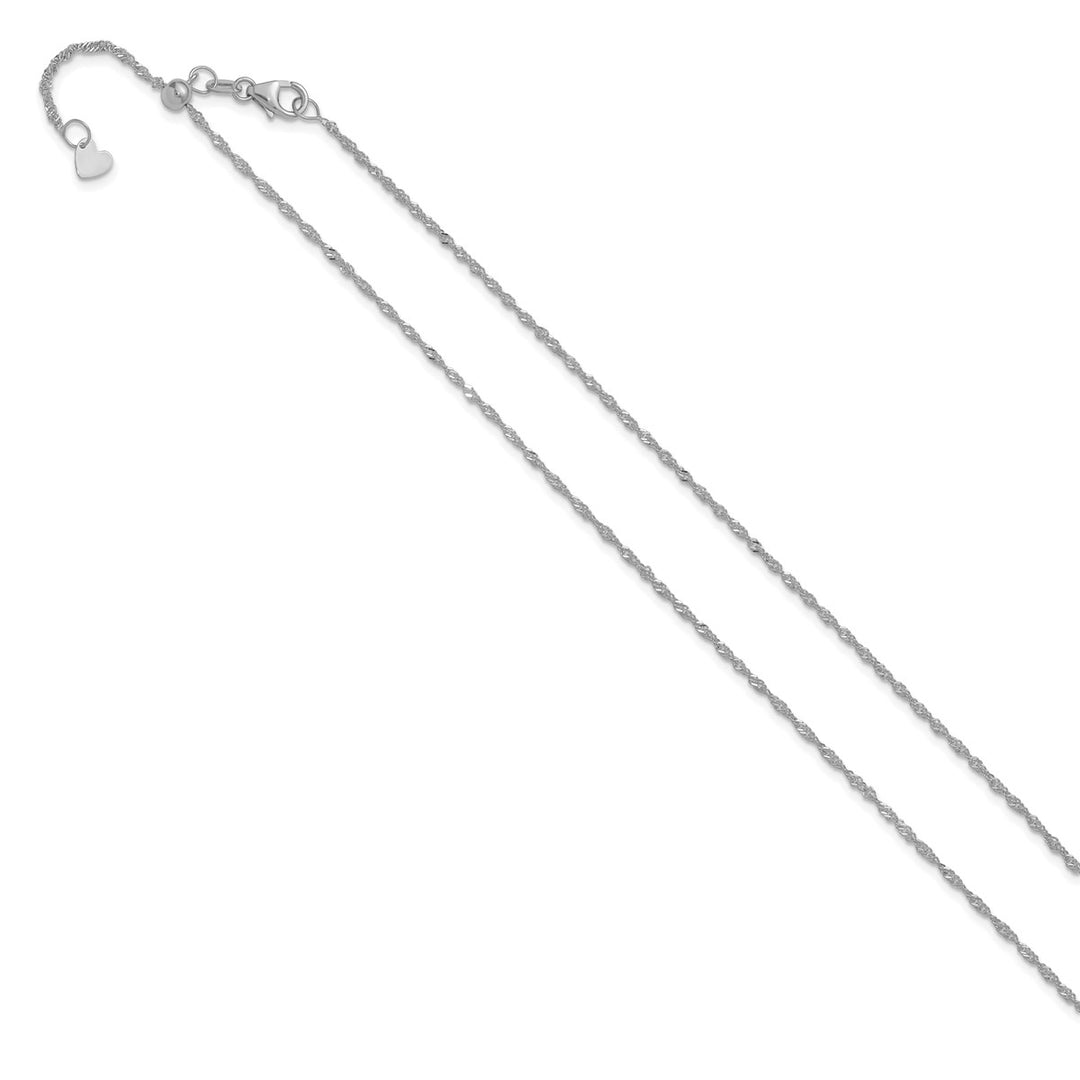 Gold 1.3mm Singapore Chain, 22