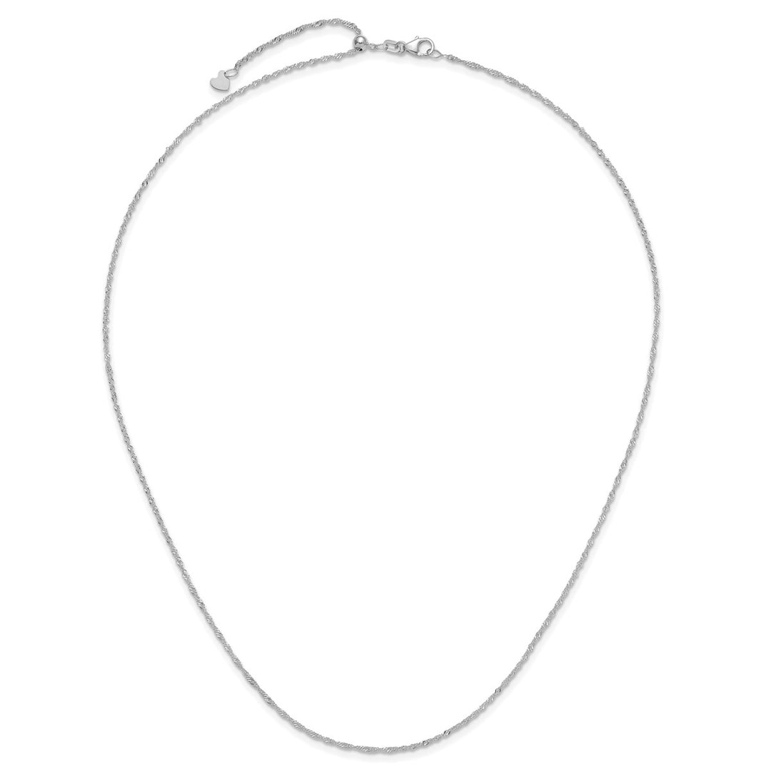 Gold 1.3mm Singapore Chain, 22