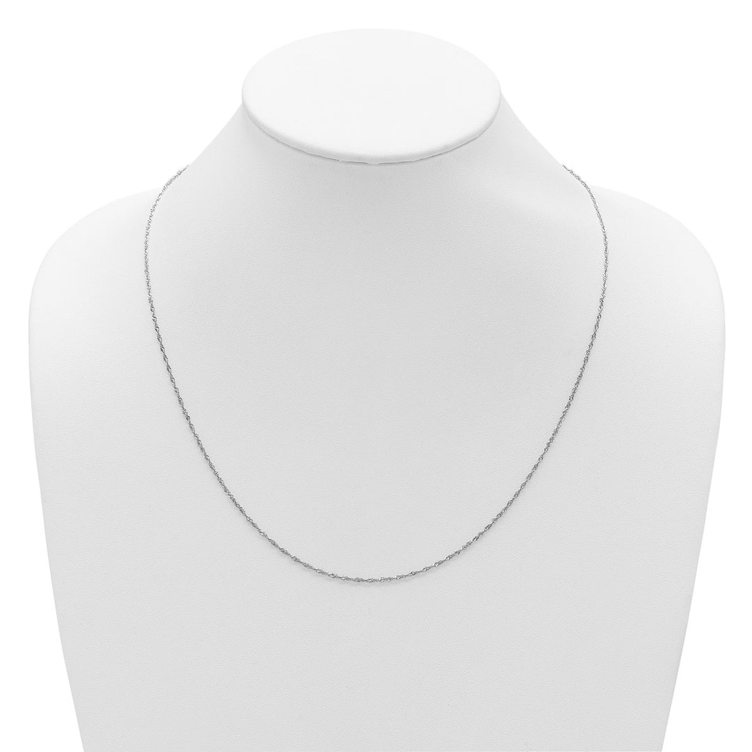 Gold 1.3mm Singapore Chain, 22