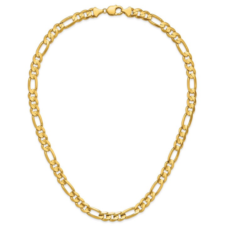 Gold 10mm Figaro Chain, 24"