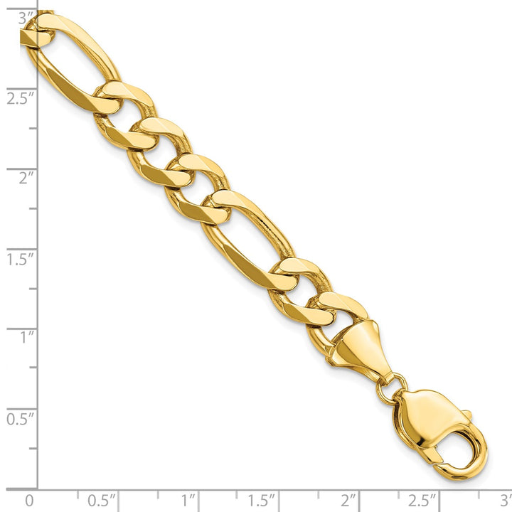 Gold 10mm Figaro Chain, 8"