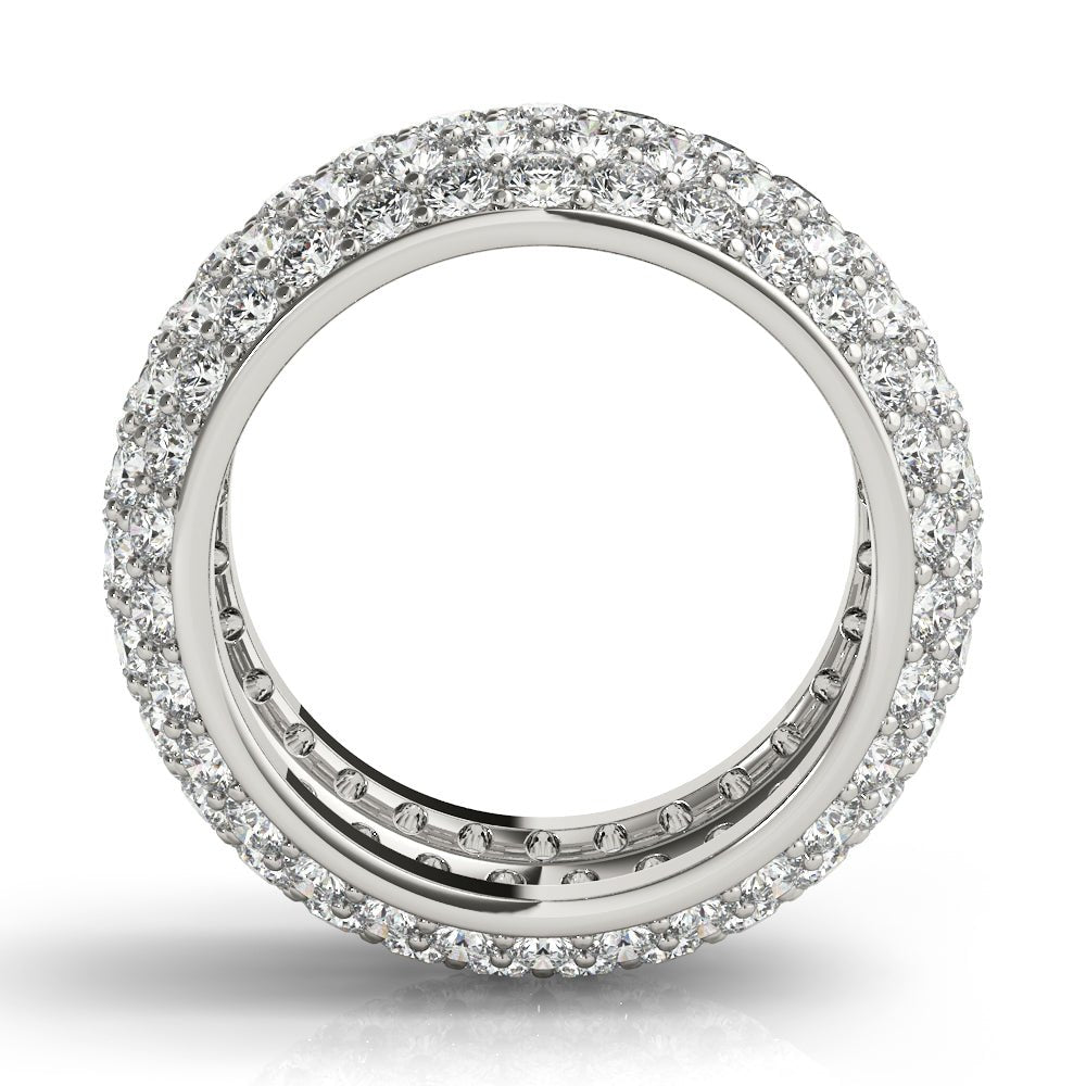 5.50CTW 14K Gold Wide Design Pav Diamond Eternity Band - Diamond Ring - Design Jewellers Edmonton