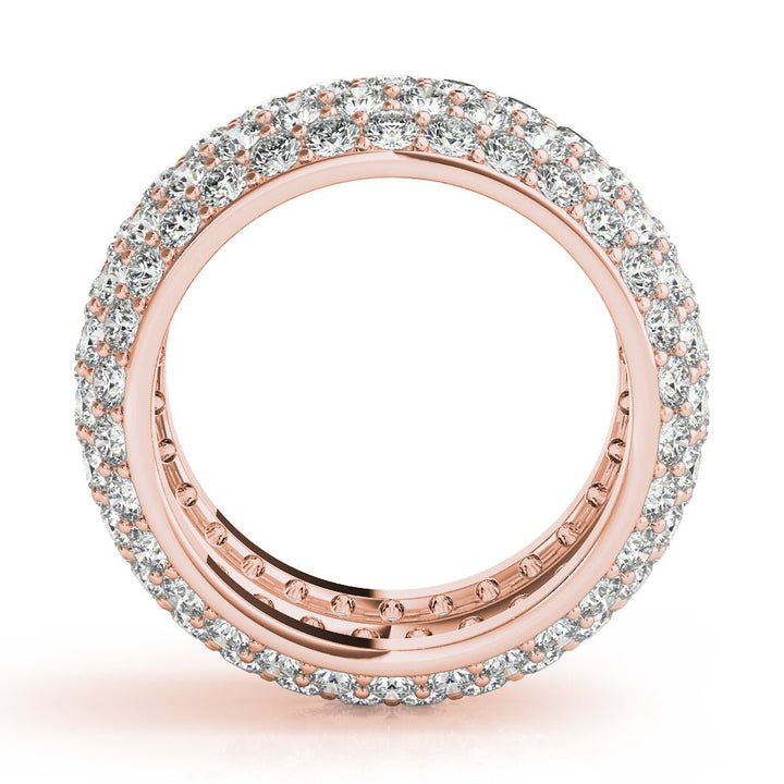 5.50CTW 14K Gold Wide Design Pav Diamond Eternity Band - Diamond Ring - Design Jewellers Edmonton