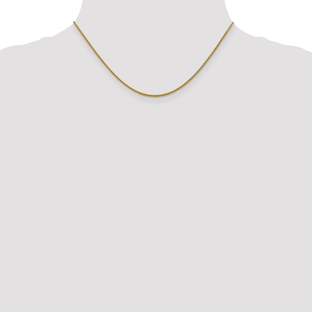 Gold 1.5mm Spiga (Wheat) Chain, 16