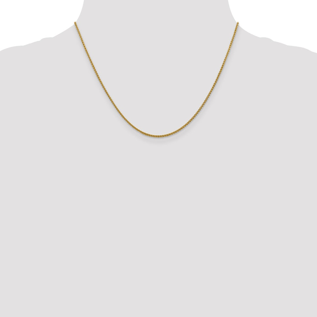 Gold 1.5mm Spiga (Wheat) Chain, 18