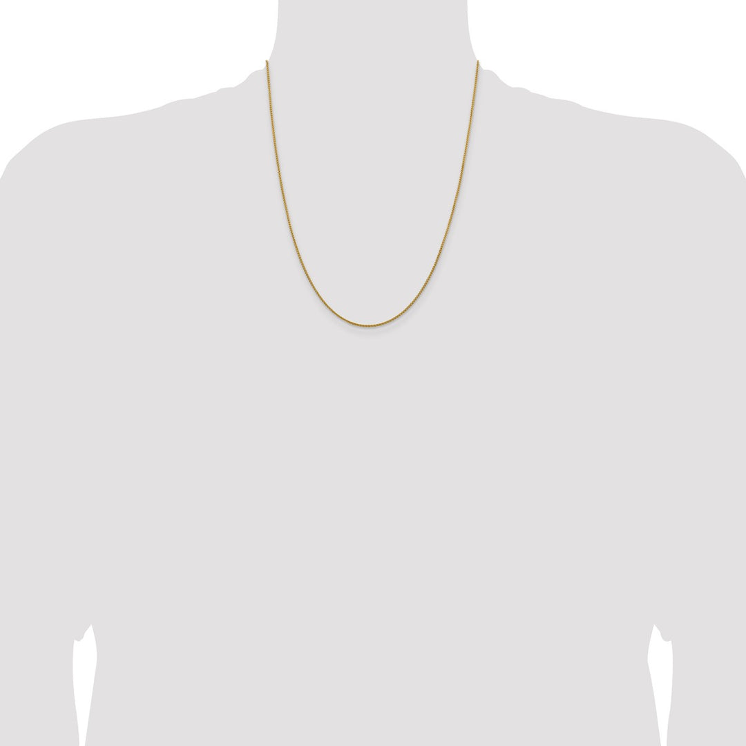 Gold 1.5mm Spiga (Wheat) Chain, 22