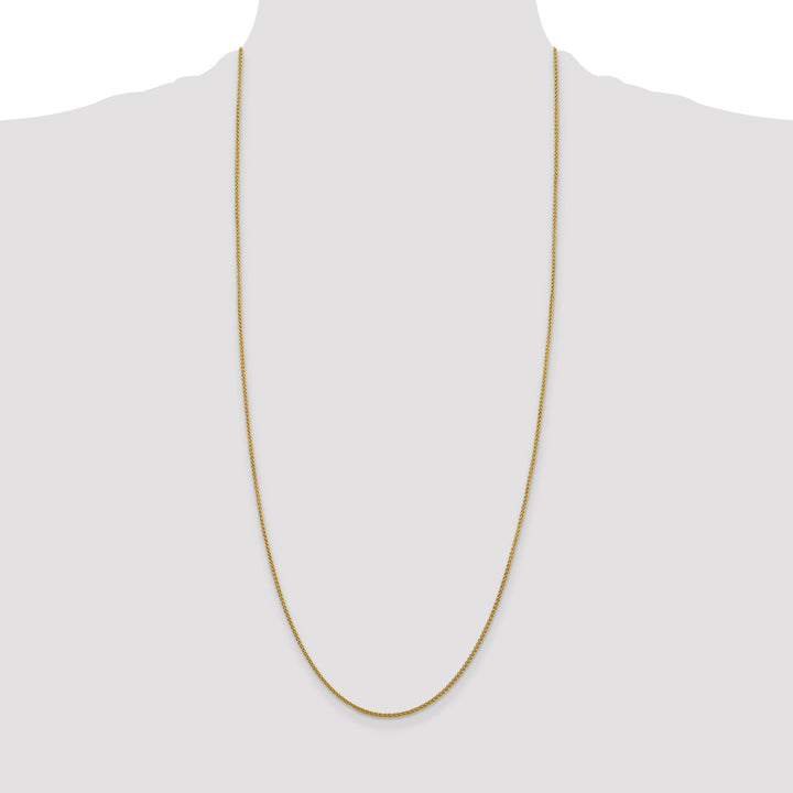 Gold 1.5mm Spiga (Wheat) Chain, 30"