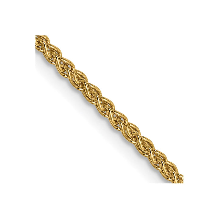 Gold 1.5mm Spiga (Wheat) Chain, 18"