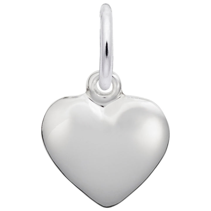 Small Puffy Heart Charm