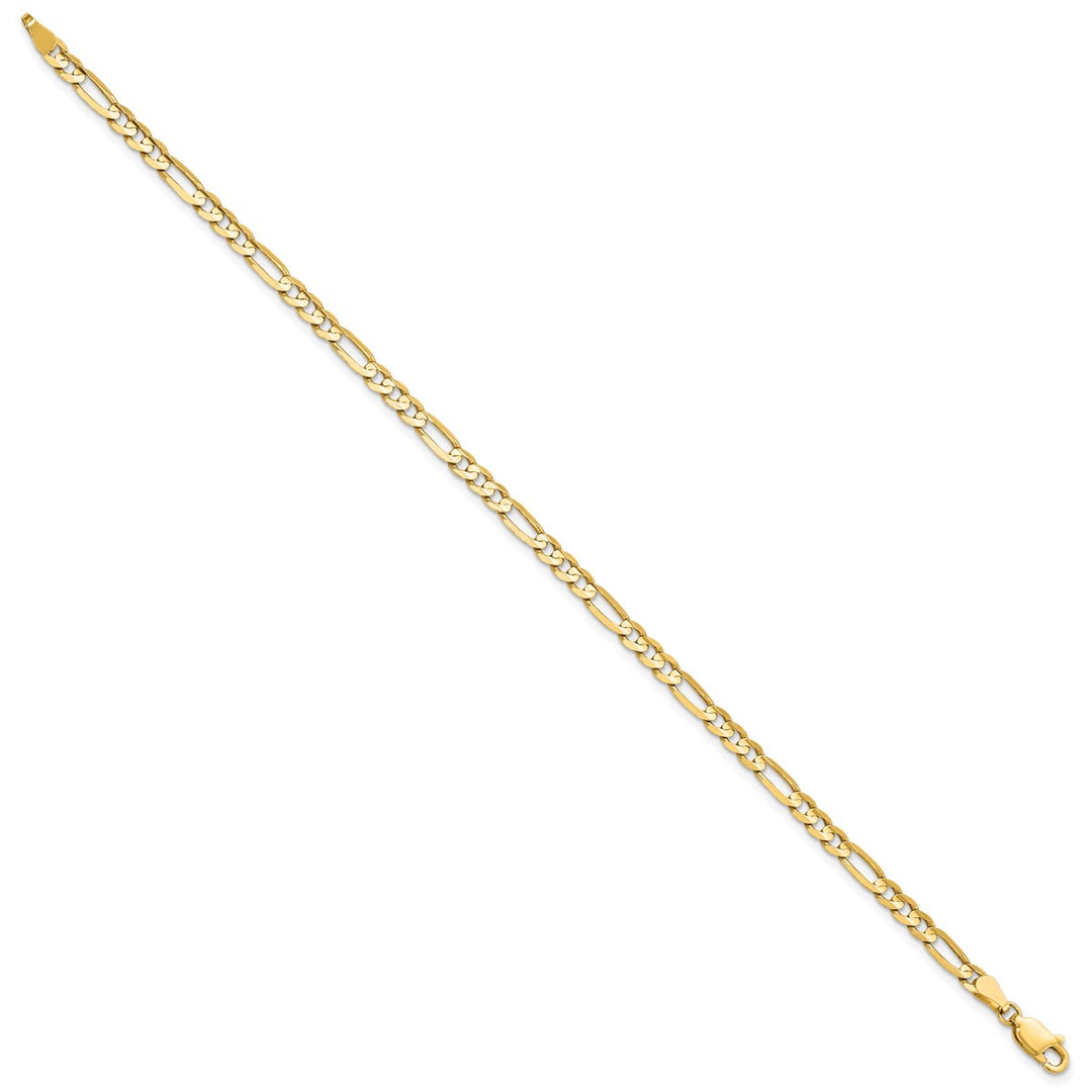 Gold 4mm Figaro Chain, 7