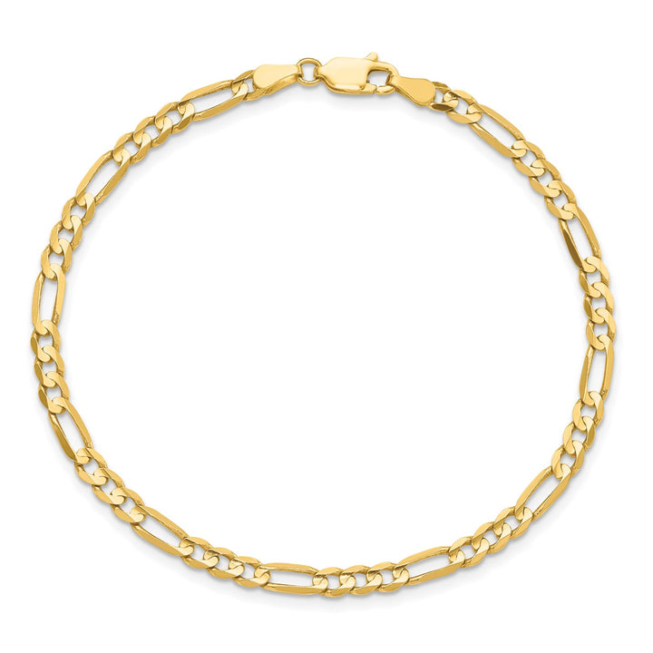 Gold 4mm Figaro Chain, 7"