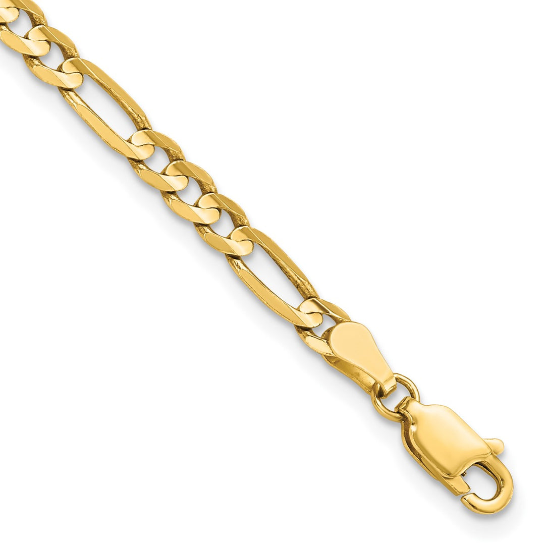Gold 4mm Figaro Chain, 7
