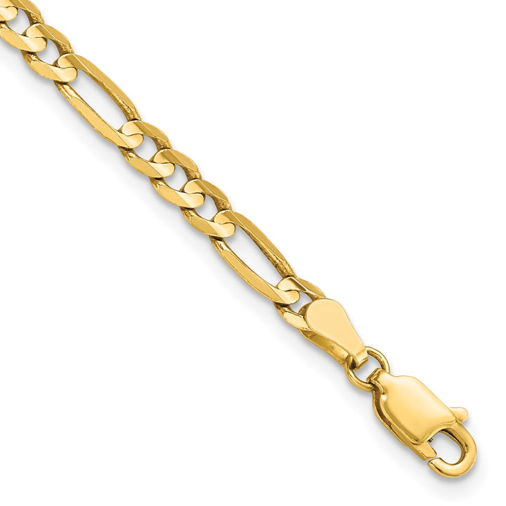 Gold 4mm Figaro Chain, 7"