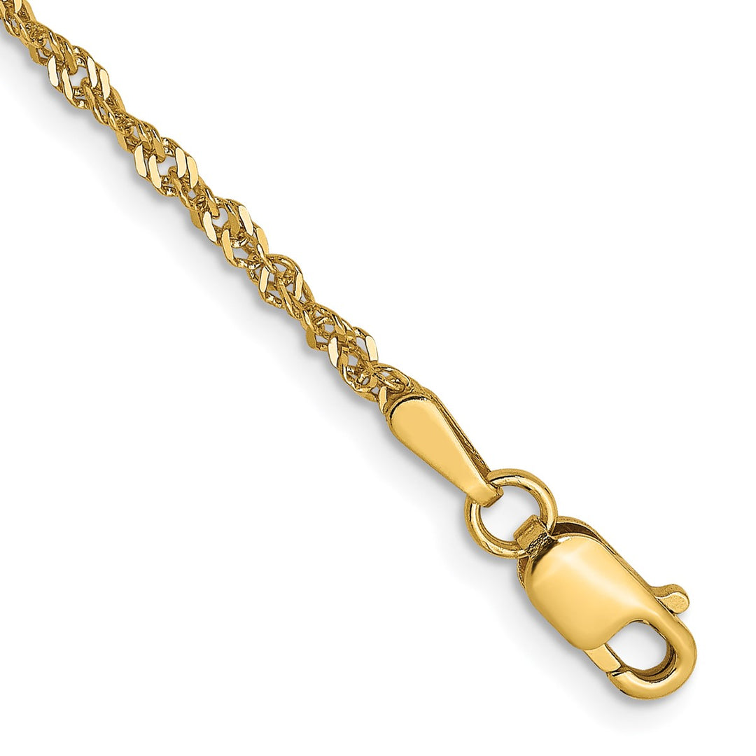 Gold 1.6mm Singapore Chain, 7