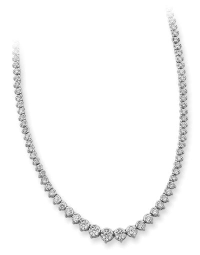 7 1/4 ctw. PLATINUM DIAMOND NECKLACE