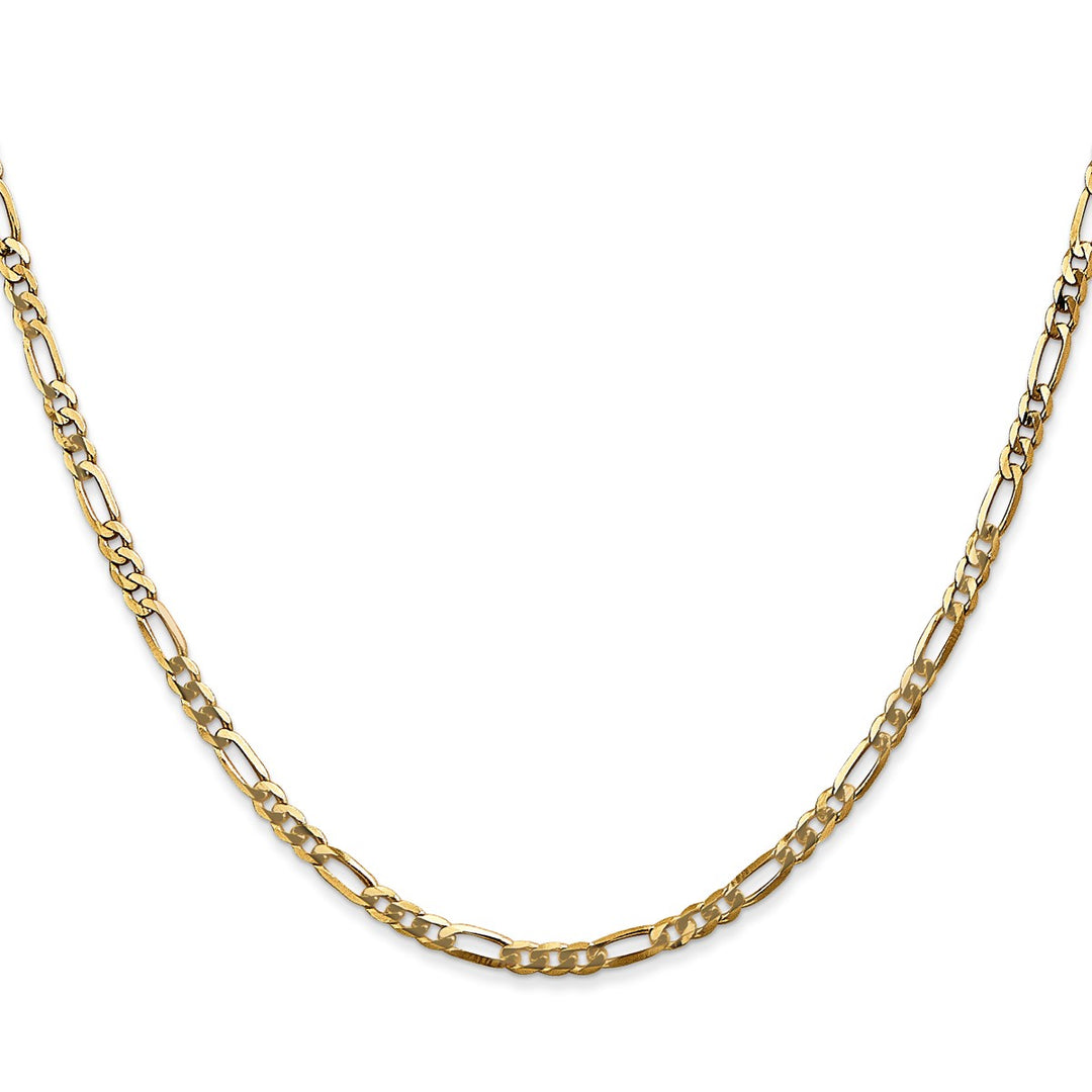 Gold 2.75mm Figaro Chain, 22