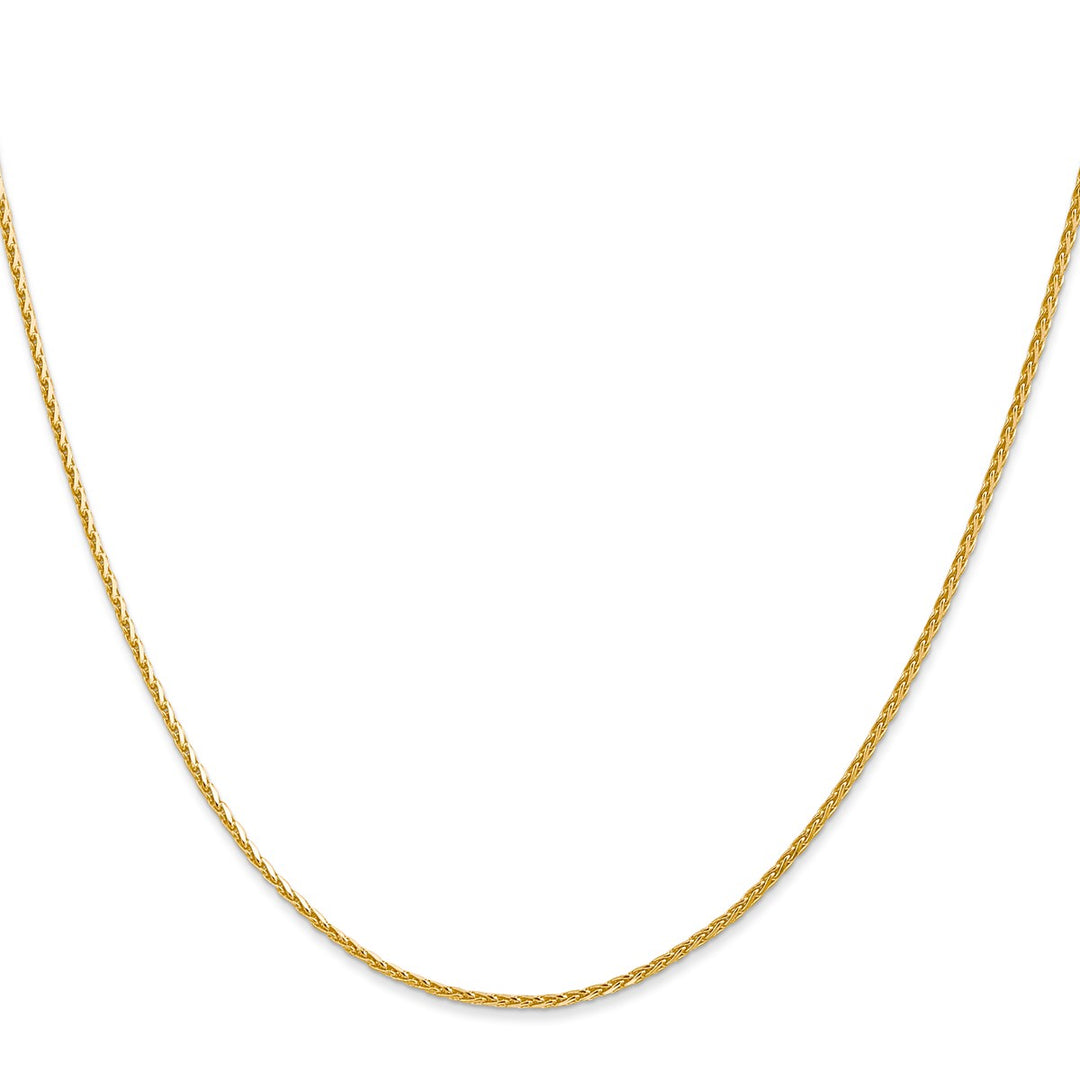 Gold 1.3mm Spiga (Wheat) Chain, 18