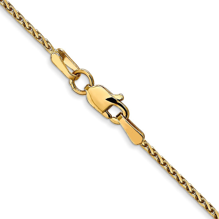Gold 1.3mm Spiga (Wheat) Chain, 18"