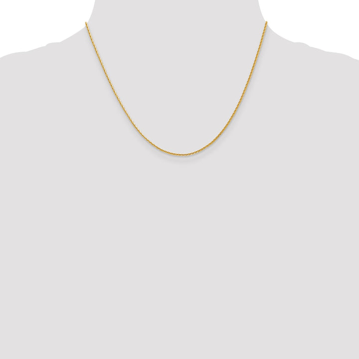 Gold 1.3mm Spiga (Wheat) Chain, 18"