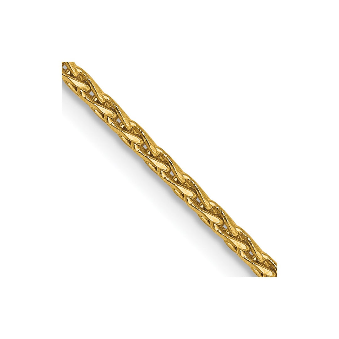 Gold 1.3mm Spiga (Wheat) Chain, 18