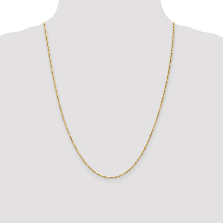Gold 1.5mm Rope Chain, 24"