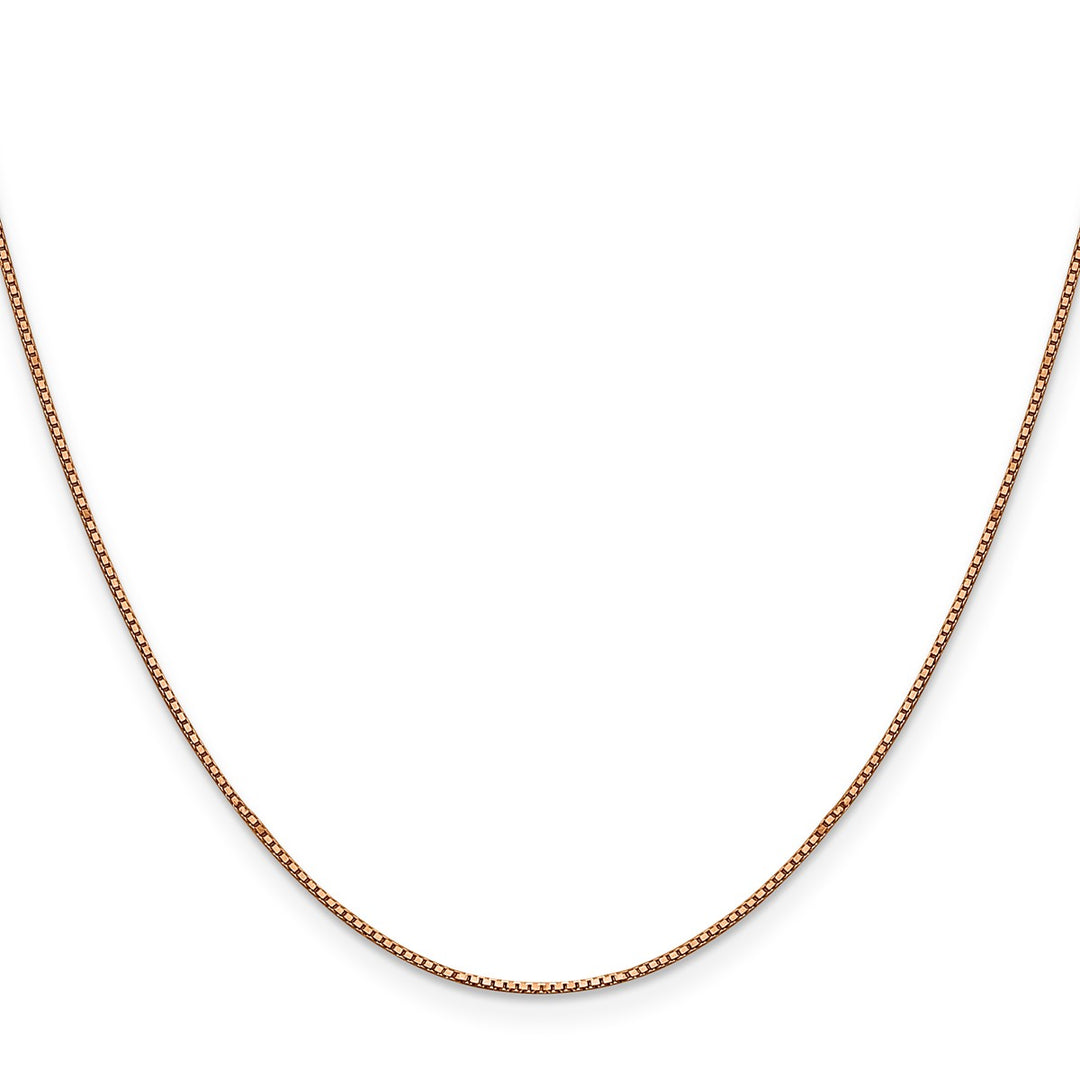 Gold 0.8mm Box Chain, 22