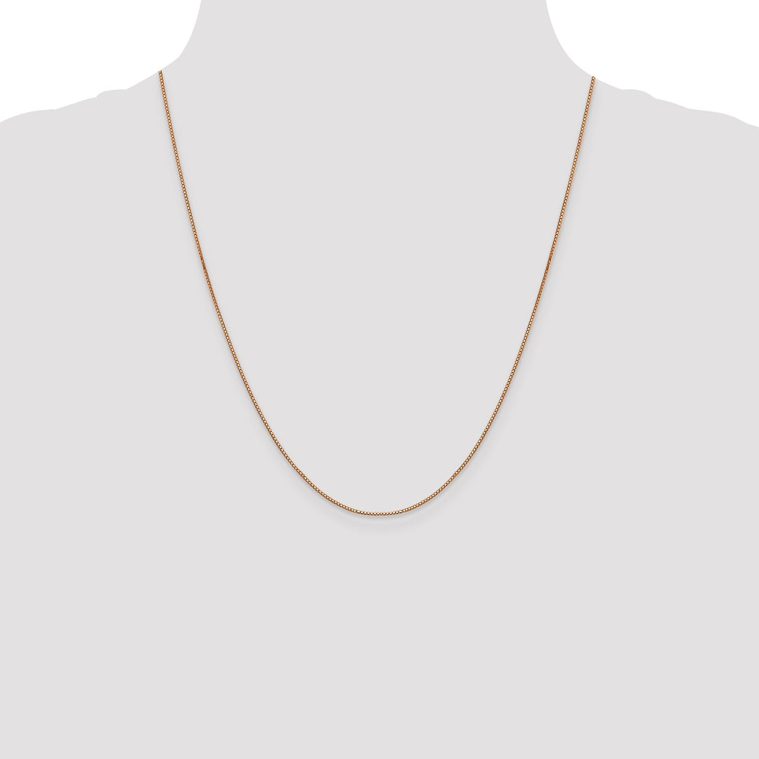 Gold 0.8mm Box Chain, 22