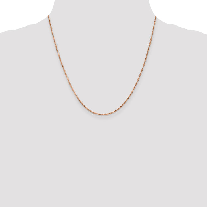 Gold 1mm Singapore Chain, 20"