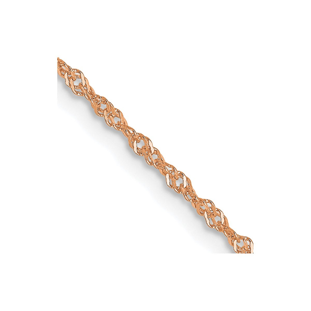 Gold 1mm Singapore Chain, 18"