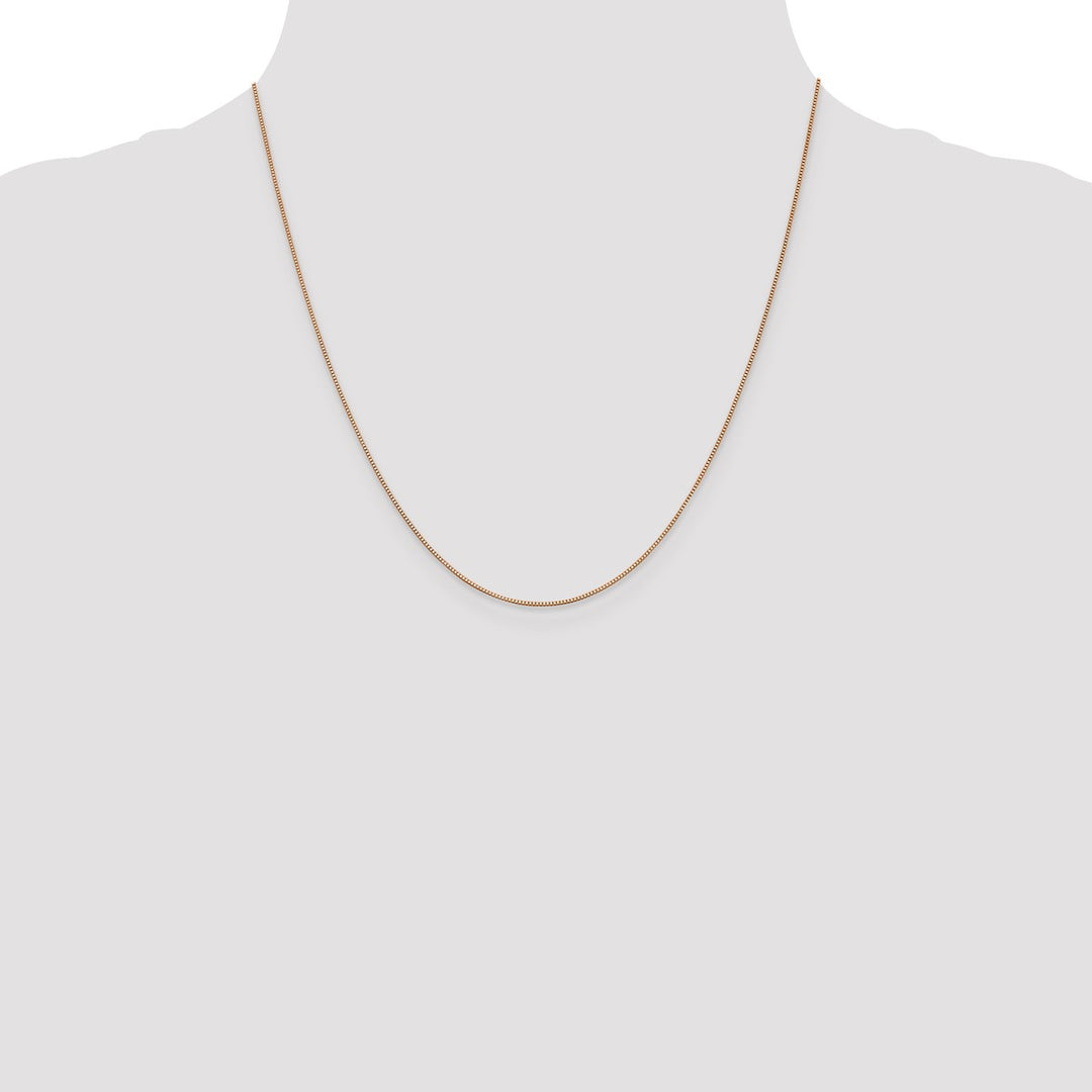 Gold 0.7mm Box Chain, 20
