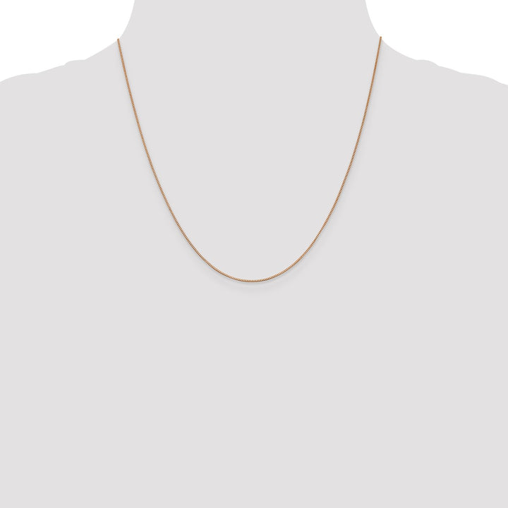 Gold 0.7mm Box Chain, 20"