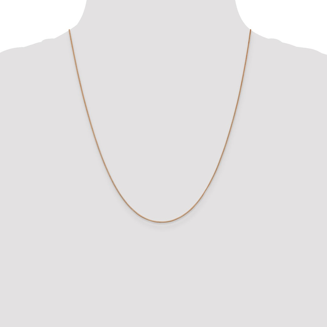 Gold 0.7mm Box Chain, 22